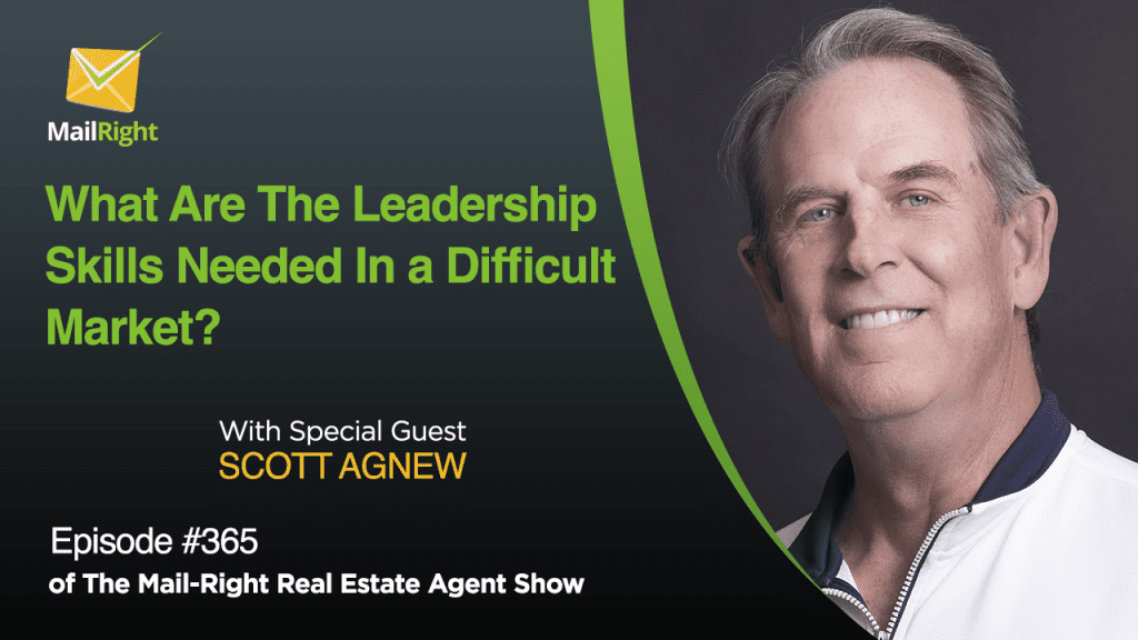 #365 Mail-Right Show: We Interview Scott Agnew CEO and Operating Partner at Keller Williams What Are The Leadership Skills Needed In a Difficult Market? Scott Agnew has dedicated his life to helping leaders discover their greatest potential inside themselves. His passion is leveraging personal leadership dynamics to make a positive impact on the people around him. The owner of multiple businesses, including several Keller Williams real estate market centers, Scott consistently ranks in the top 1⁄4 of 1% of profit share earners in Keller Williams Realty International. Scott is a founding member of MAPS Coaching and was a key advisor in the deployment of the Recruit Select Training Learning Mastery into the KW system. And the author of Long-Term Leader: The Hidden Secrets of the Power of Soft Skills to Go From CEO To Successful Business Owner. https://www.longtermleader.com/free-gift https://www.linkedin.com/in/scott-agnew-1733a32/ https://www.kw.com/ -------------------------------------- The Hosts of The Mail-Right Show Jonathan Denwood & Robert Newman https://www.mail-right.com jonathan@mail-right.com 775-372-6322 https://www.facebook.com/mailrightusa -------------------------------------- Robert Newman InboundREM https://inboundrem.com